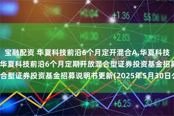 宝融配资 华夏科技前沿6个月定开混合A,华夏科技前沿6个月定开混合C: 华夏科技前沿6个月定期开放混合型证券投资基金招募说明书更新(2025年5月30日公告)